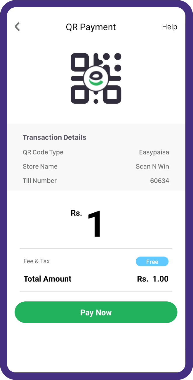 Scan away and make payments through easypaisa QR