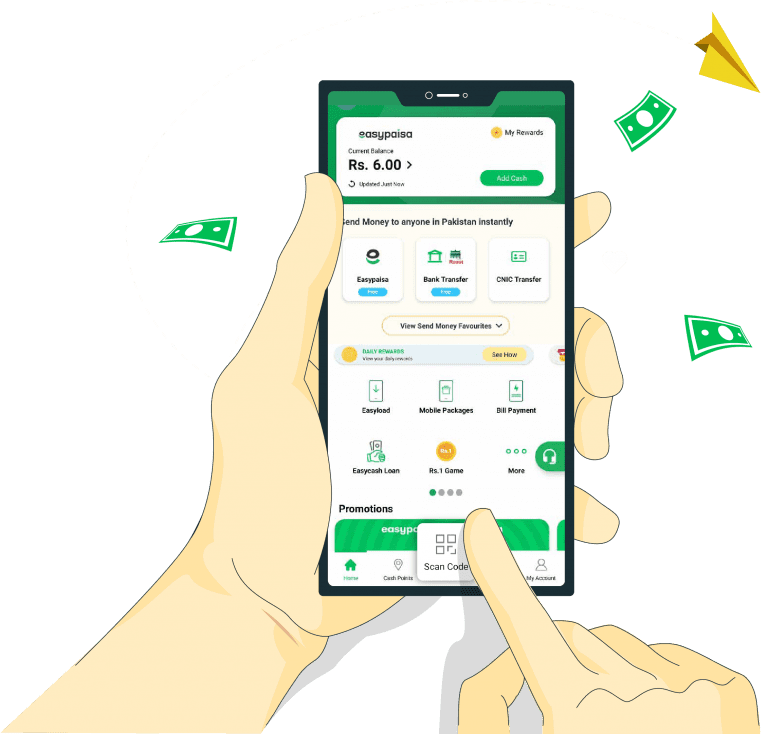 Scan away and make payments through easypaisa QR
