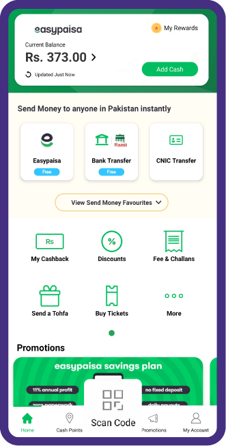 Scan away and make payments through easypaisa QR